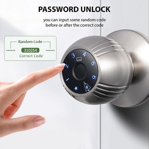 Smart Lock Keyless Entry Door Lock Fingerprint Door Knob TY App Remote NQLF