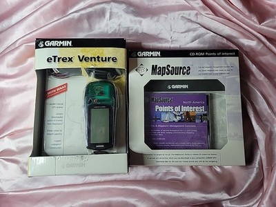 Garmin etrex Venture GPS Handheld Hiking Navigation System With MapSource CD-ROM