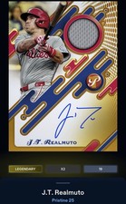 26 Topps Bunt DIGITAL Pristine Gold Signature Relic LEGENDARY 50cc JT Realmuto