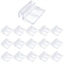 16 PCS 8mm Acrylic Aquarium Cover Clip, Clear Fish Tank Glass