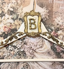 Bridal hanger style 2 your initial - see description  