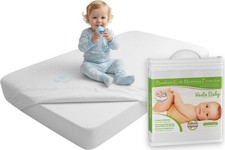 Vesta Baby Crib Mattress Protector - 52 x 28 Noiseless Waterproof Pad Cover...