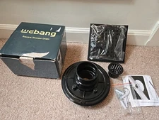 WEBANG 6" Square Shower Floor Drain Grate Stainless Steel Matte Black * NEW OPEN