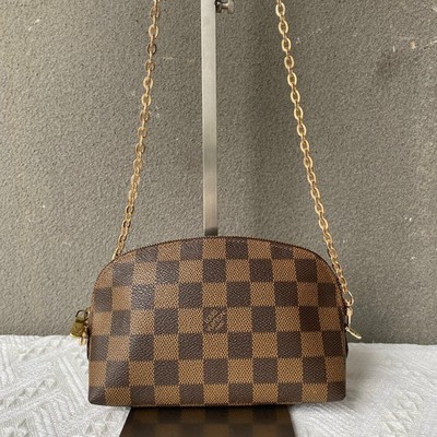 Louis Vuitton Checkered Canvas Clutch Cosmetic Bag - Very Good #7LPV3K