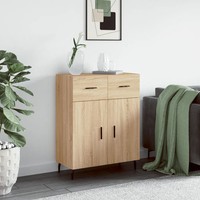 Sideboard Sonoma-Eiche Nachbildung 69,5X34X90 Cm Holzwerkstoff