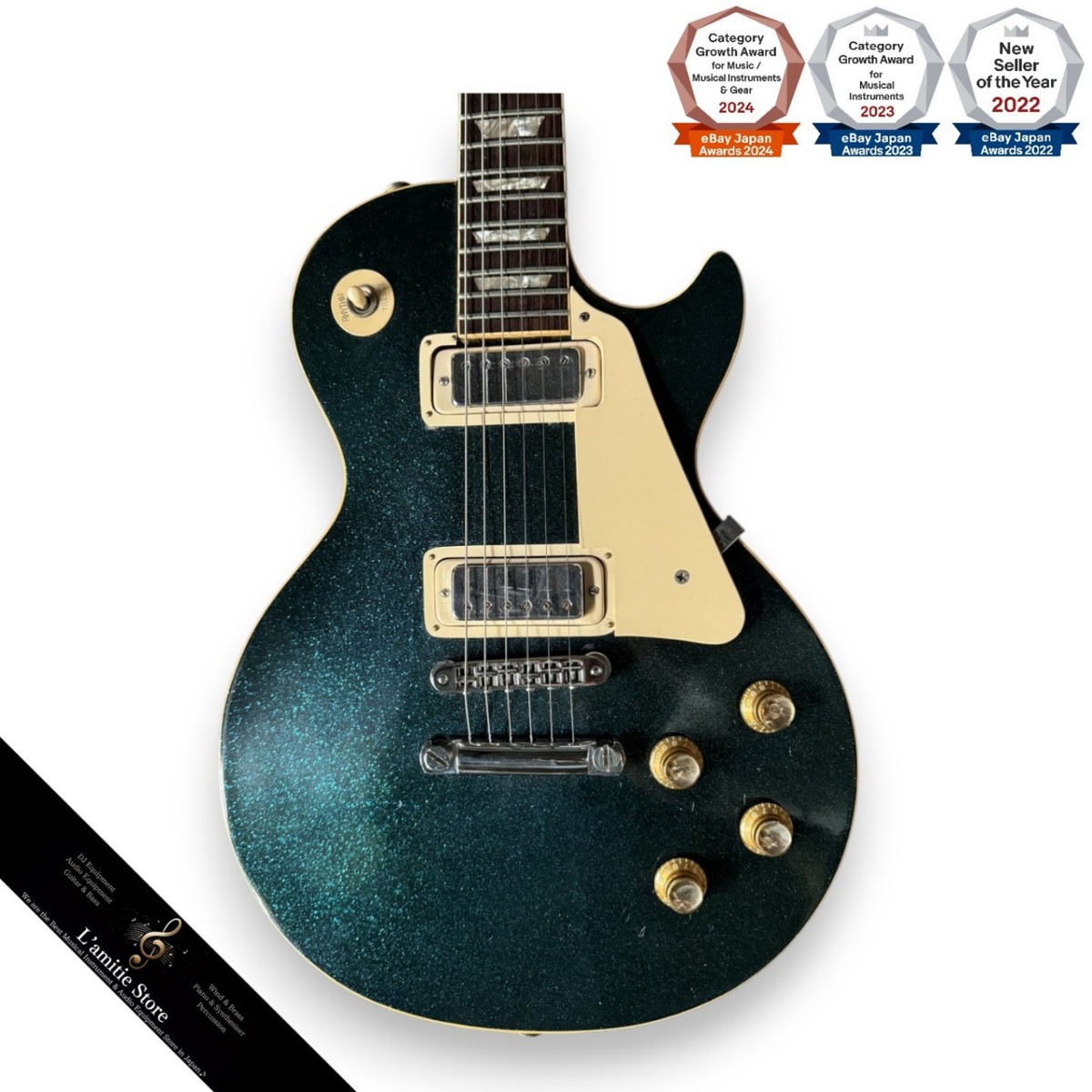 Gibson Les Paul Deluxe 1975 Blue Sparkle Limited Edition Musician