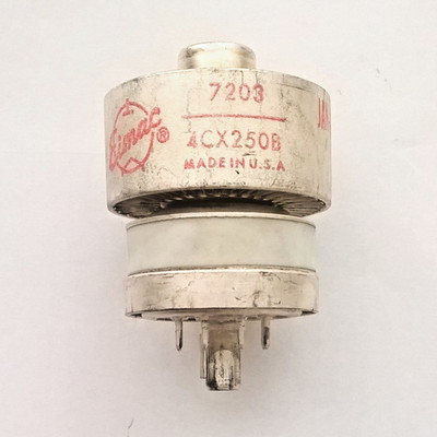 Eimac Elektronen-Röhre 4 CX Sende-Tetrode 250 B gebraucht, ungepüft RAR