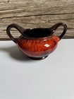 Vintage Evangeline Canada Pottery Sugar Bowl Red Clay Model Number 904
