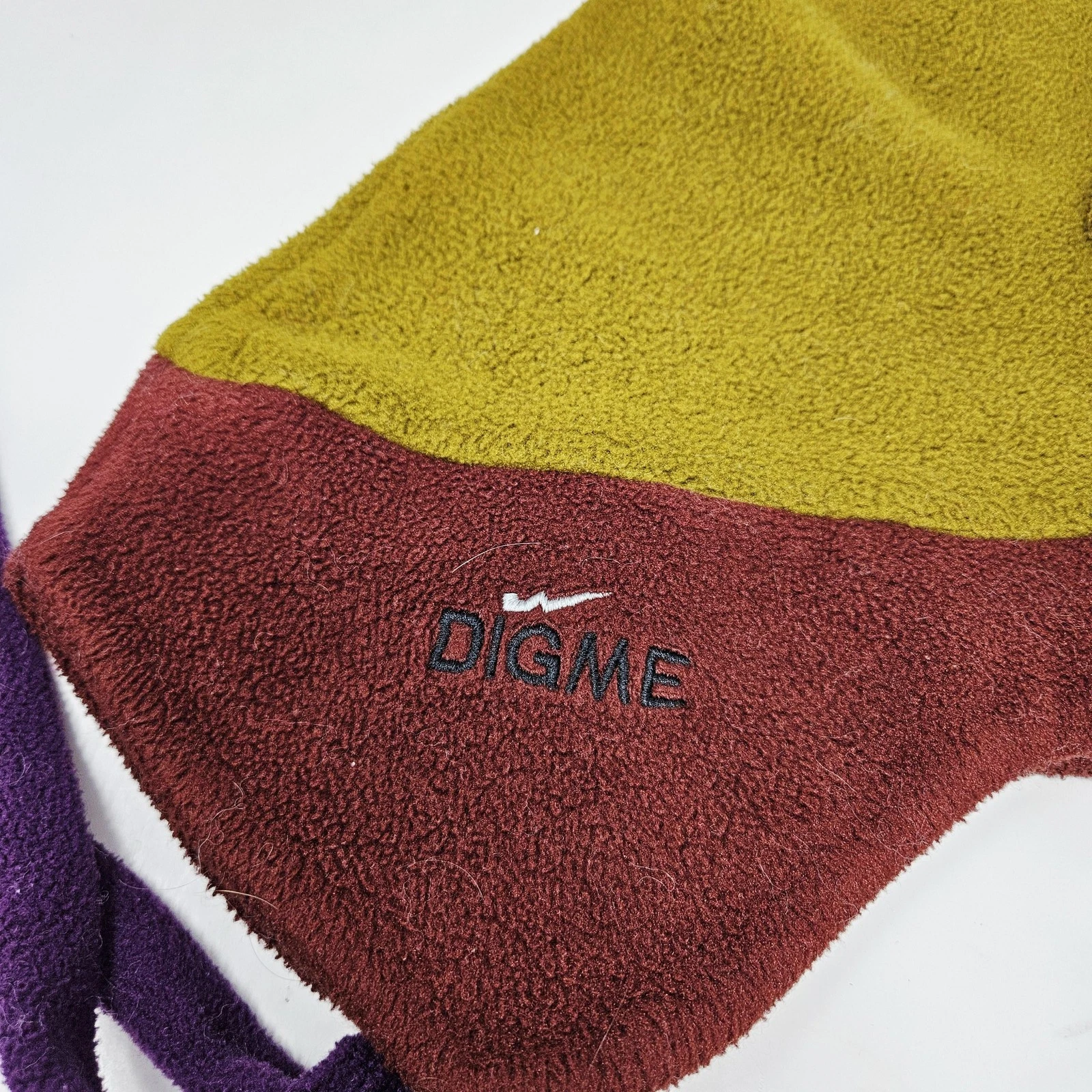 DIGME Hat Cap Trapper One Size Green Mens Fleece Tassel Beaded Ski Winter