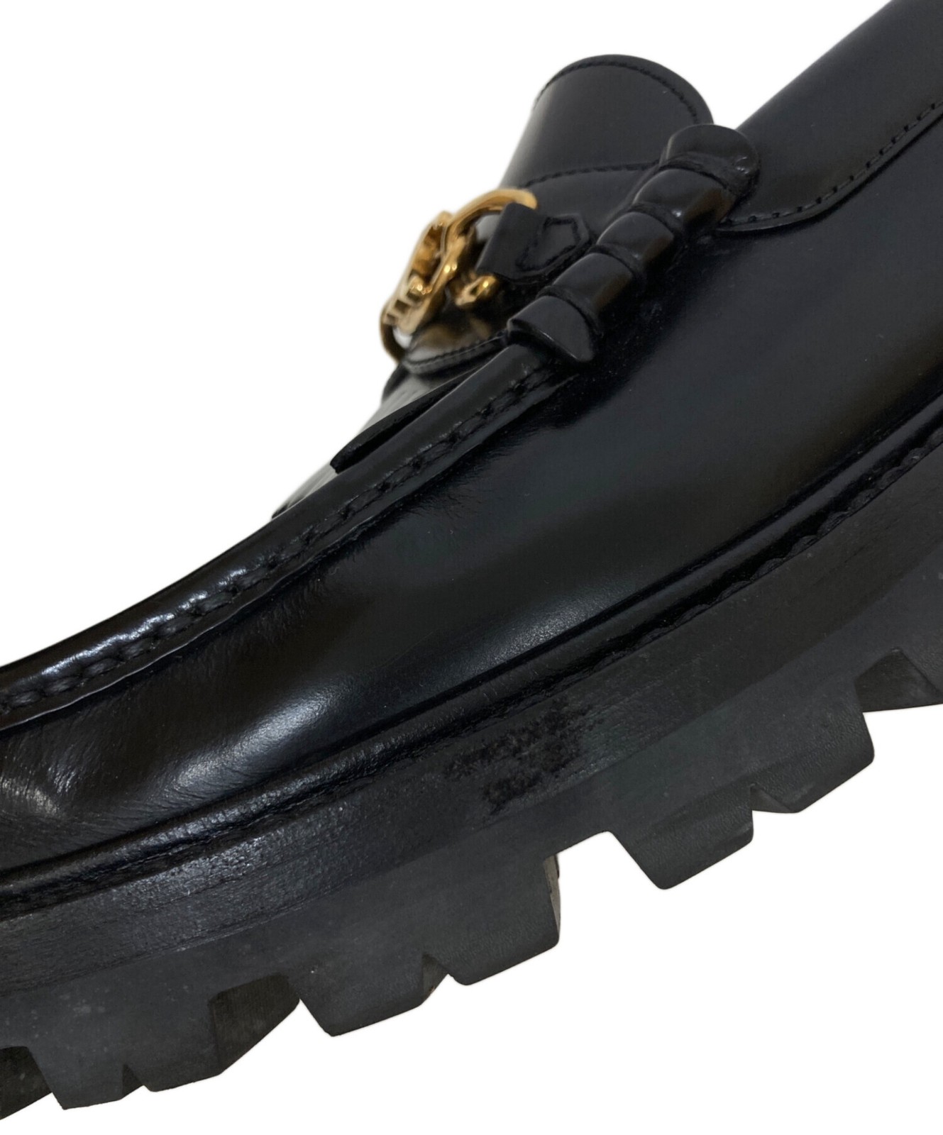 CELINE Flat Shoes Women's Size 37 Black Leather image 9