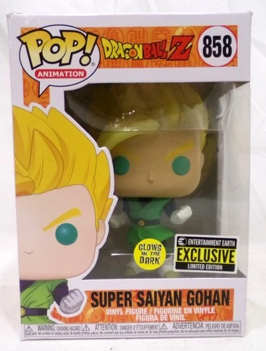 Funko Pop! 858 Super Saiyan Gohan Glows EE Exclusive Dragon Ball Z Animation