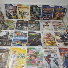 Lot Of 25 Nintendo Wii Games With Cases Many With Manuals UNTESTED