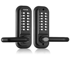 Mechanical Keyless Entry Door Lock 14 Digit Keypad Double-sided Embedded