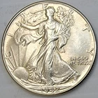 1942 Walking Liberty Half Dollar - in circulated, ungraded - Full of Details