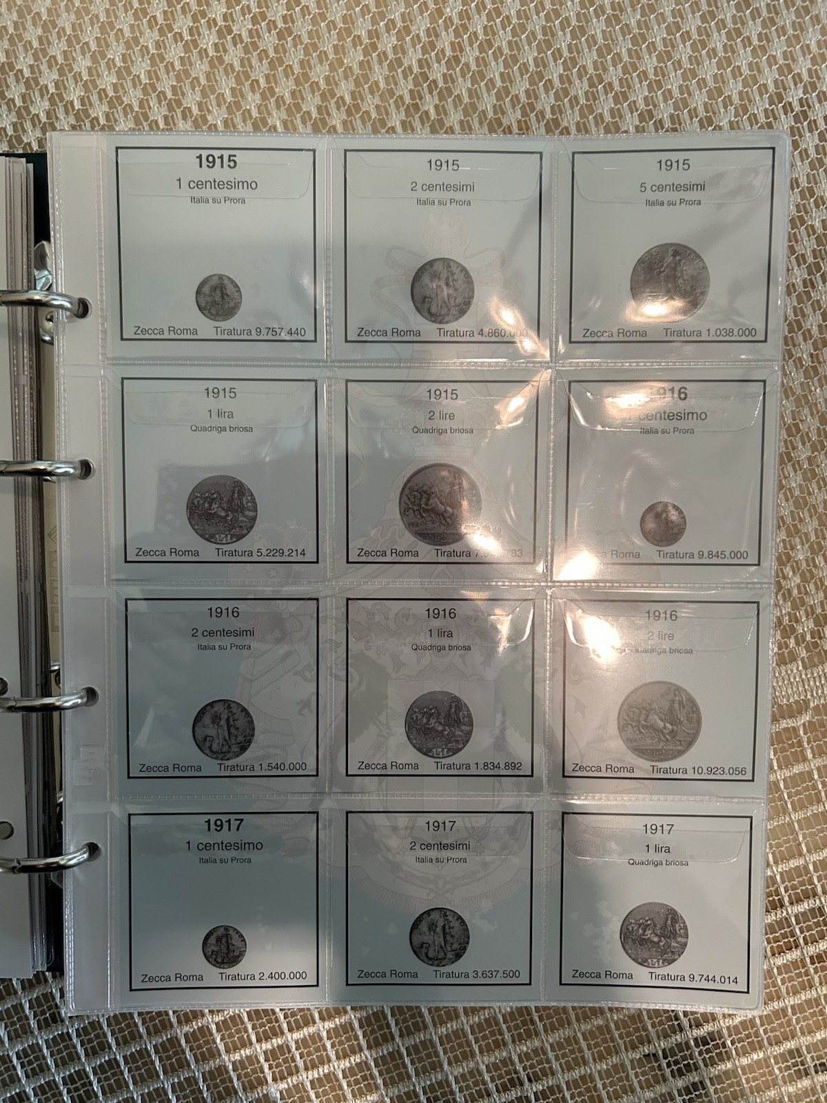 Coins Kingdom of Italy-Vittorio Emanuele III- 1900/1943 With Binder Album