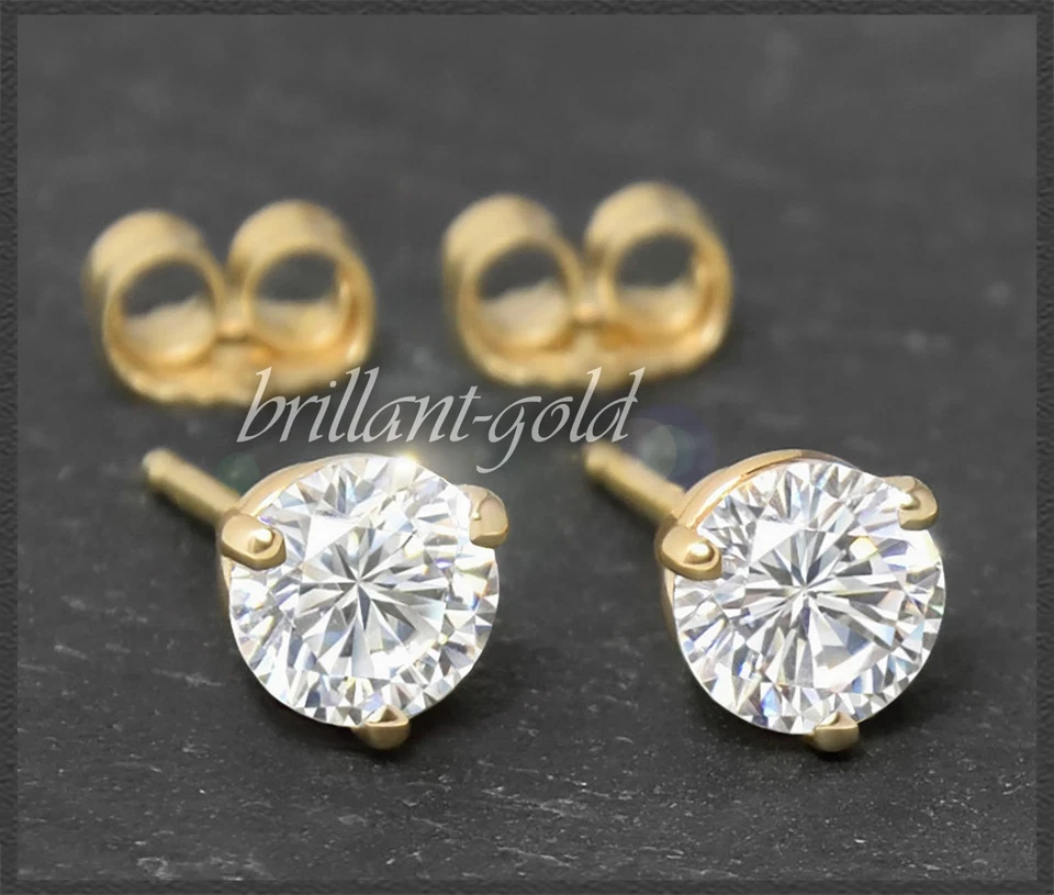 Diamant Damen Ohrstecker aus 585 Gold mit 1,52ct Brillanten in River E; Ohrringe - Bild 1 von 4