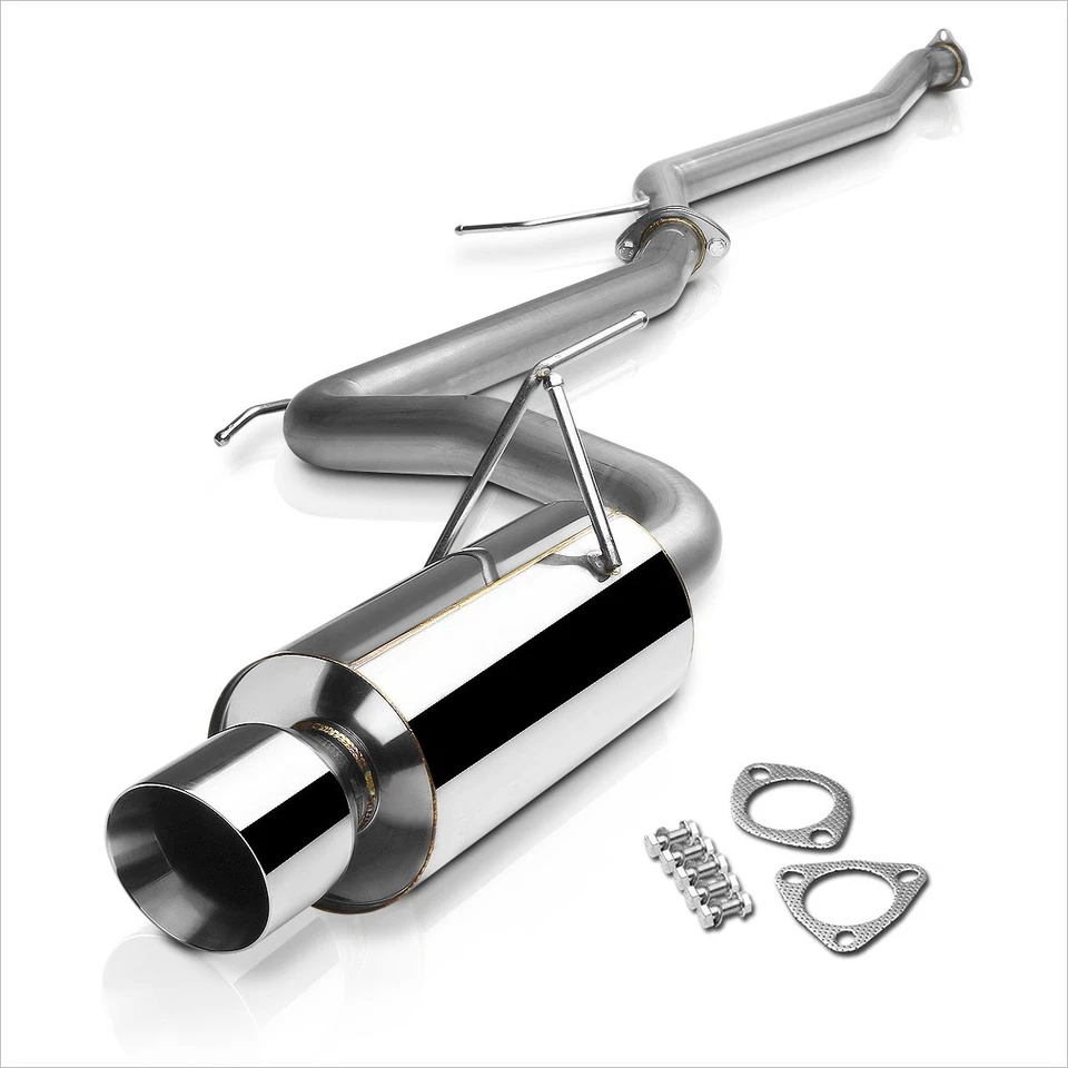 Silenciador punta enrollada S.S Catback sistema de escape para Honda Accord EX/LX 4" 03-07 Foto 2 de 4