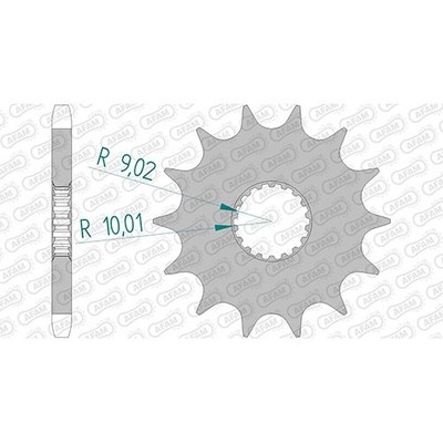 Stahl Ritzel für Mash Seventy Five 125 i.e. CBS Euro4 2021 428er 13 Zähne