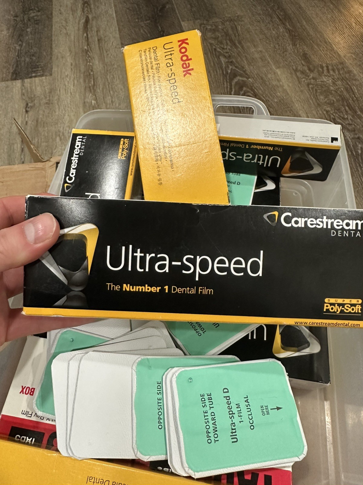 Large Lot Expired Kodak & Carestream Dental X-Ray Film + Temrex Bitewing Tabs