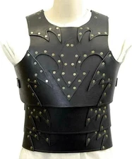 Viking Leather Breastplate Medieval Body Armor Cosplay Costume Reenactment, LARP