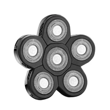 6 Head Replacement for Rotary Electric Razor Shaver Bald Head Hair Beard Shaving