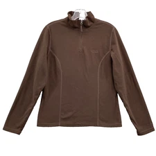 The North Face 1/4 Zip Pullover Women Medium Brown Gorpcore Tech Preppy Outdoors