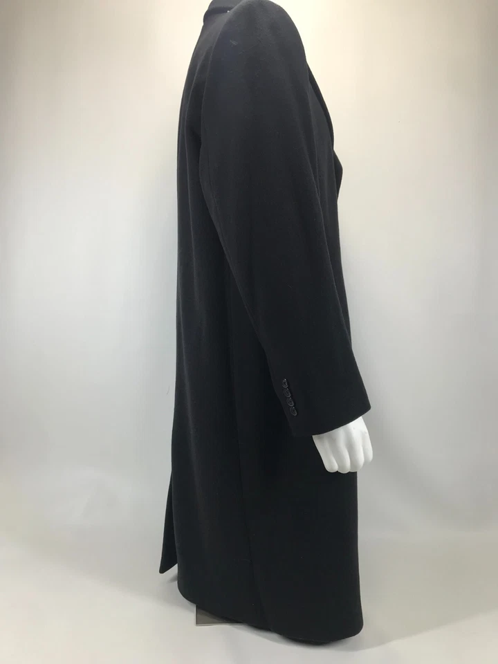 Michael Kors Mens Black Wool Blend Top Coat Over Coat Size 44R - Image 2 of 4