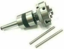 Revolving Center MT2 Shank + 3 Jaw Self Centering Chuck 65mm Lathe #*