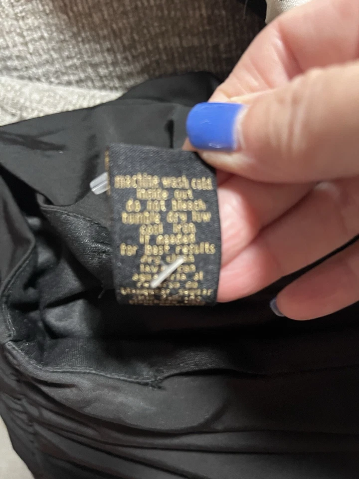 Vestido Grass Collections Un Hombro Talla M Negro Hasta la Rodilla Fuera del Hombro Foto 4 de 4