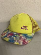 NIKE SB YOUTH NEON YELLOW ADJUSTABLE UNISEX HAT PRE-OWNED