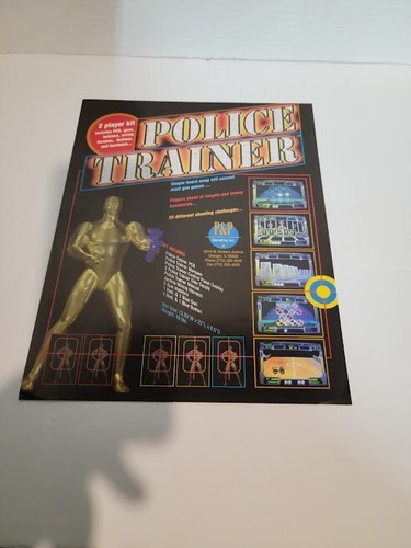Flyer P&P POLICE TRAINER 1996 Arcade Video Game advertisement original see pic