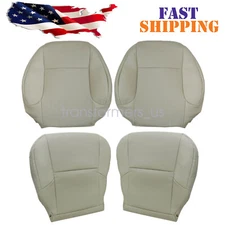 FITS Lexus GX460 2010-2017 Seat Cover Driver Passenger Leather Bottom Top TAN