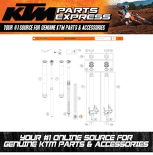 NEW OEM KTM FRONT FORK REPAIR KIT SPACER 1290 SUPER ADVENTURE DUKE GT R14054