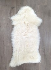 Perfectly Imperfect Real Sheepskin Rug Seat Pad Dog Pet Natural Misshapes Flaws