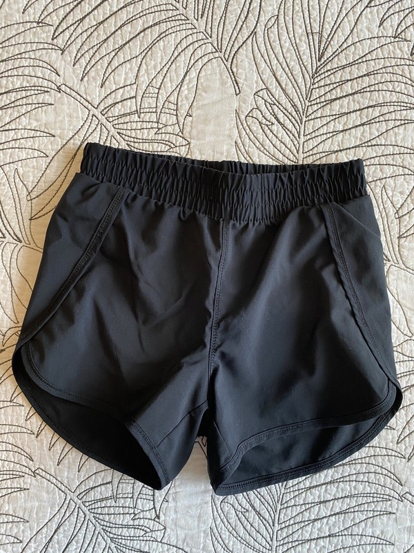 Girls Soft Stretch Shorts Black - All in Motion Athletic Wear Small 6