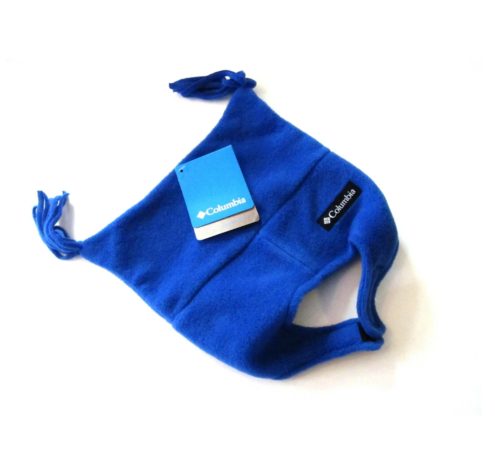 Columbia Baby Boy's Winter Hat One Size Infant Blue Fleece Pigtail