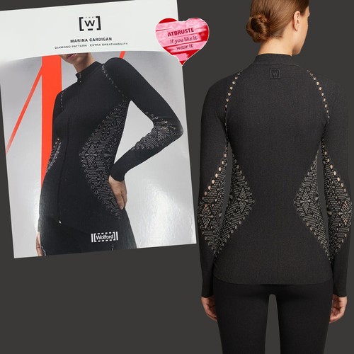 Wolford Marina Cardigan • S • ash / black ... Cardigan mit Reißverschluss - Bild 8 von 10