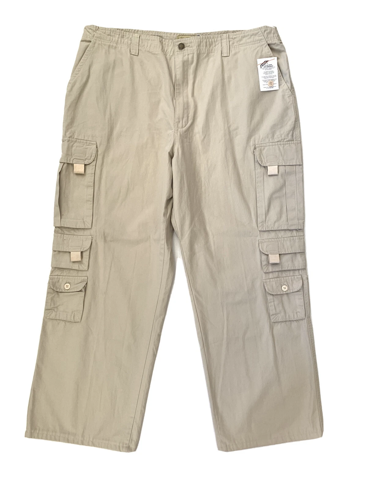 BOULDER CREEK TRADING CO Khaki Cargo Pants Men's Big & Tall 42”x 31.5” Inseam