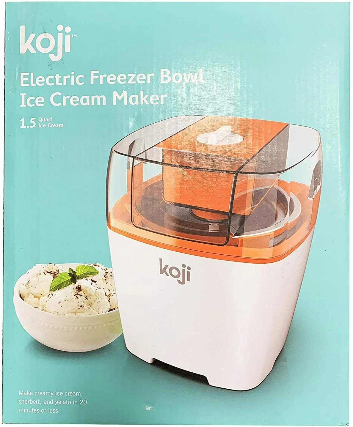 Koji Electric Freezer Bowl Ice Cream Maker - 1.5 Quart, S1853