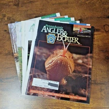 Lot of 6 Pennsylvania Angler & Boater Fishing Magazines, Full Year 1998