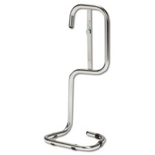 Fire Extinguisher Single Tubular Metal Stand Chrome With Wall Brackets