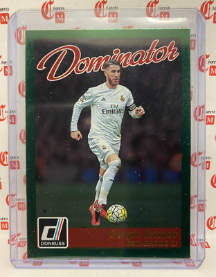 Sergio Ramos - GREEN - DOMINATOR - 2016-17 Panini Donruss Soccer REAL MADRID #11