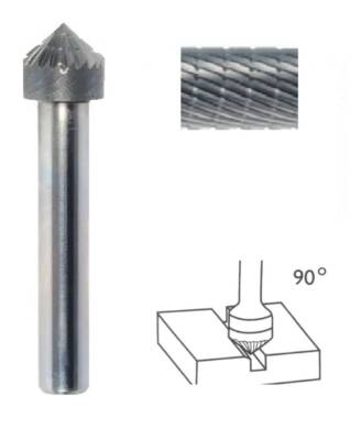 Fraise Lime CW Tête Ovale Pour Aluminium - Queue 6 Mm - Réf. SERMA LMXXE1220T01