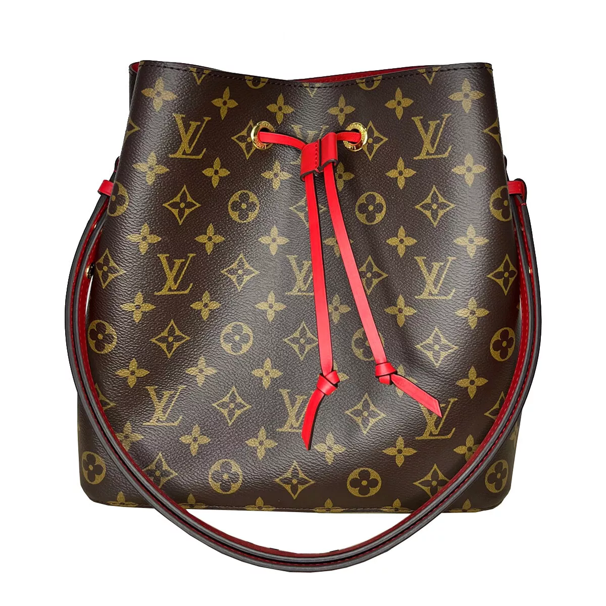 Luxury Monogram Canvas and Leather Handbag Neonoe