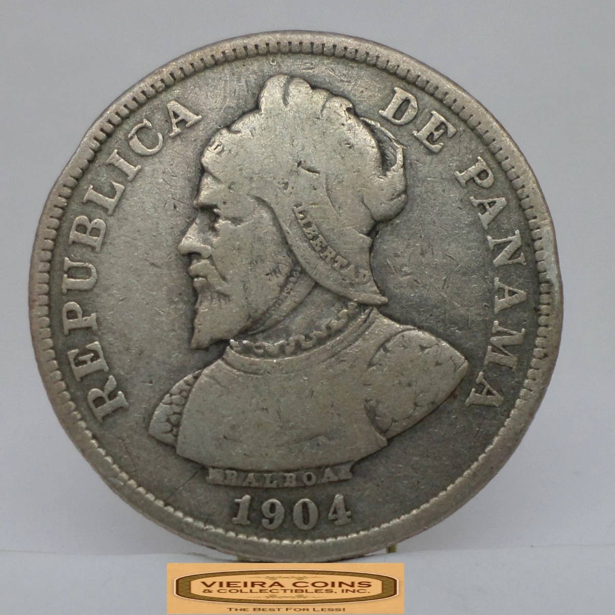 银色未分级1904 年巴拿马硬币| eBay