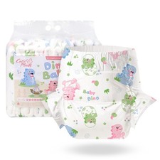 CutiePlusU Diaper 10 Pieces Protective Brief White DinoMedium 28"38"