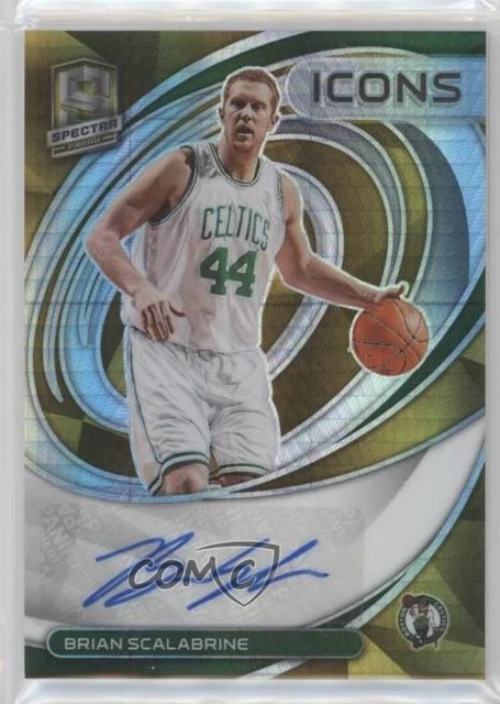 2021 Panini Spectra Icons Asia Gold Prizm 3/3 Brian Scalabrine #IA-BSB Auto 5ov