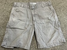 Carhartt Relaxed Fit Men s Shorts Canvas Gray Size 40