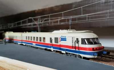 Jouef turbotrain RTG turboliner Amtrak HO - Photo 1/4