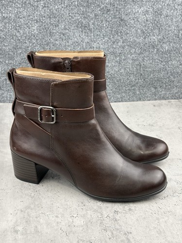 ECCO Dress Classic 35 Women’s Leather Ankle Boots Potting Soil Brown 20991301667